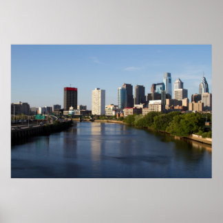 Póster Philadelphia Skyline 3