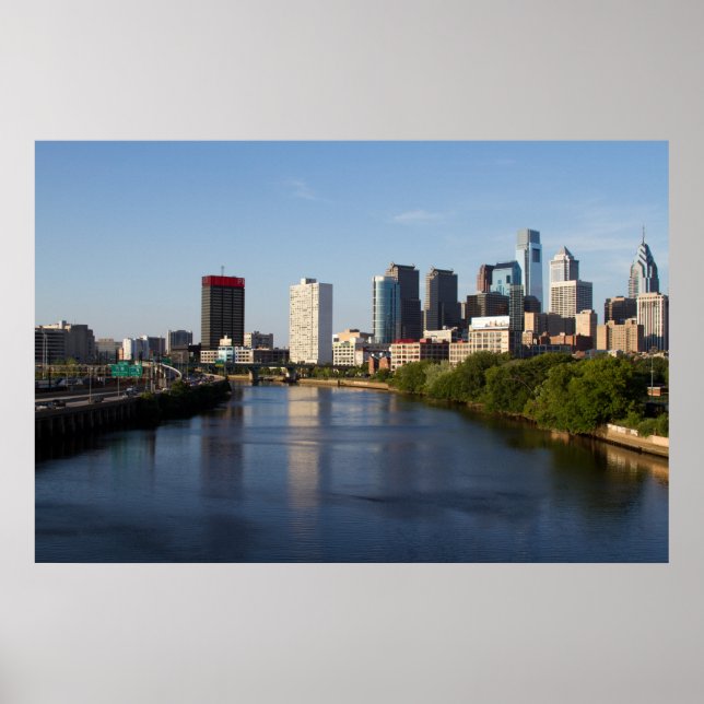 Póster Philadelphia Skyline 3 (Frente)