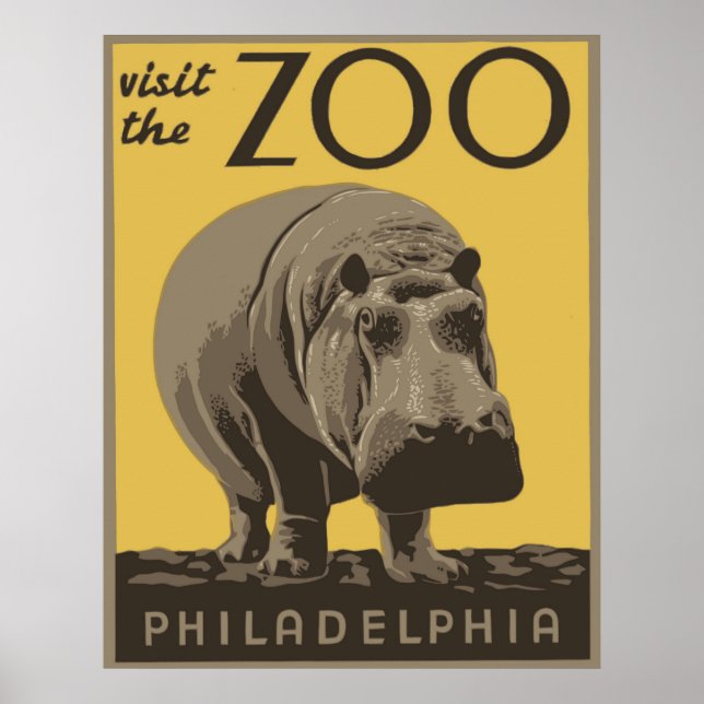 Póster Philadelphia Zoo (Frente)