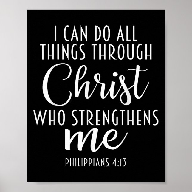 Poster Philipans 4_13 Jesus _ I Can Do All Things Through (Frente)