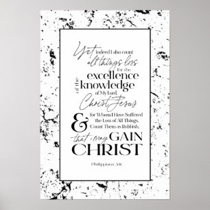 Poster PHILIPIANS 3:8 Bíblia de Arte Versa