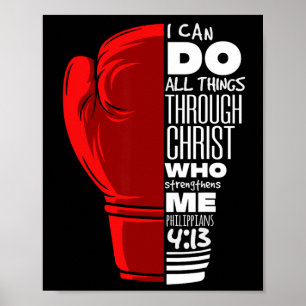 Poster Philippians 413 Religiosos Boxing Funny Christian 