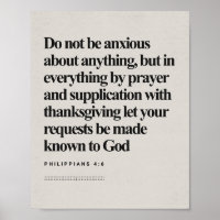 Philippians 4:6 - Bíblia "Ansiosa por Nada"