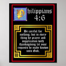 Philippians 4:6 Iluminado - Bíblia Verso