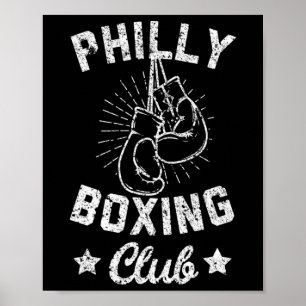 Poster Philly Boxing Club - Vintage Boxer Luvas