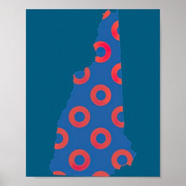 Poster Phish Fishman Donut New Hampshire Ecavator Boy Don (Frente)