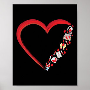 Poster Phlebotomist Phlebotomy Phlebotomist Heart Heart