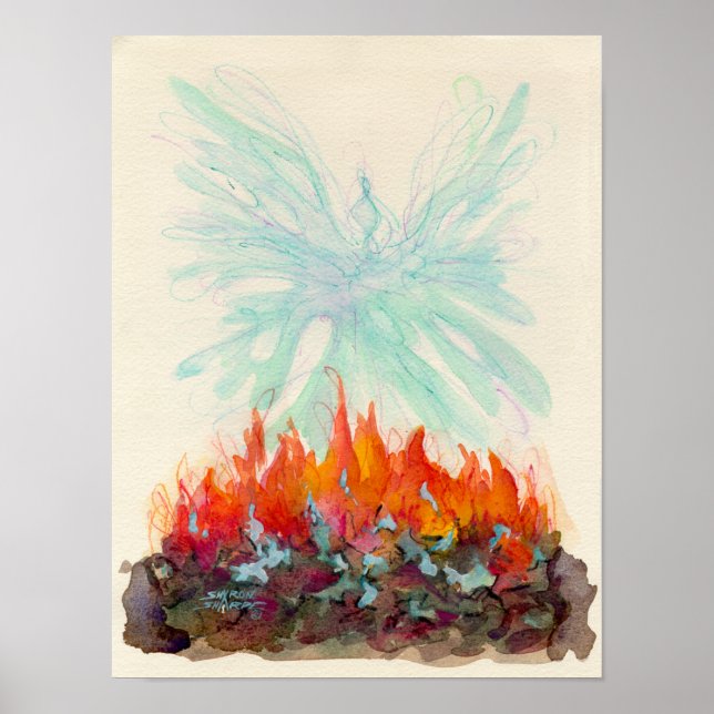 Poster PHOENIX BIRD por SHARON SHARPE (Frente)