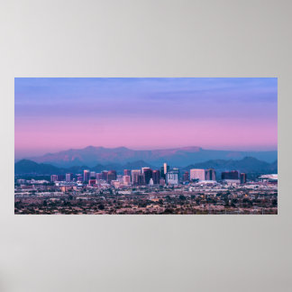 Póster Phoenix Skyline Pink Twilight