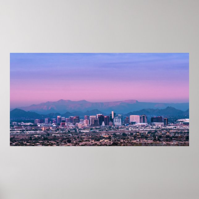 Póster Phoenix Skyline Pink Twilight (Frente)