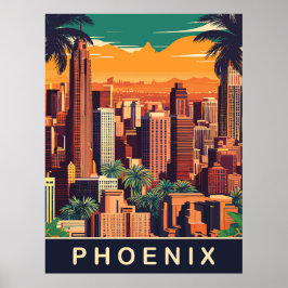 Poster Phoenix Skyline, Viagem