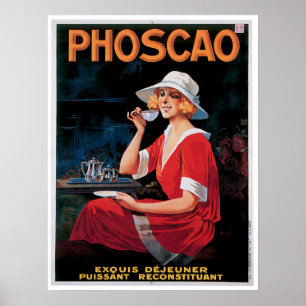 Poster Phoscao Vintage Chocolate Beba Arte