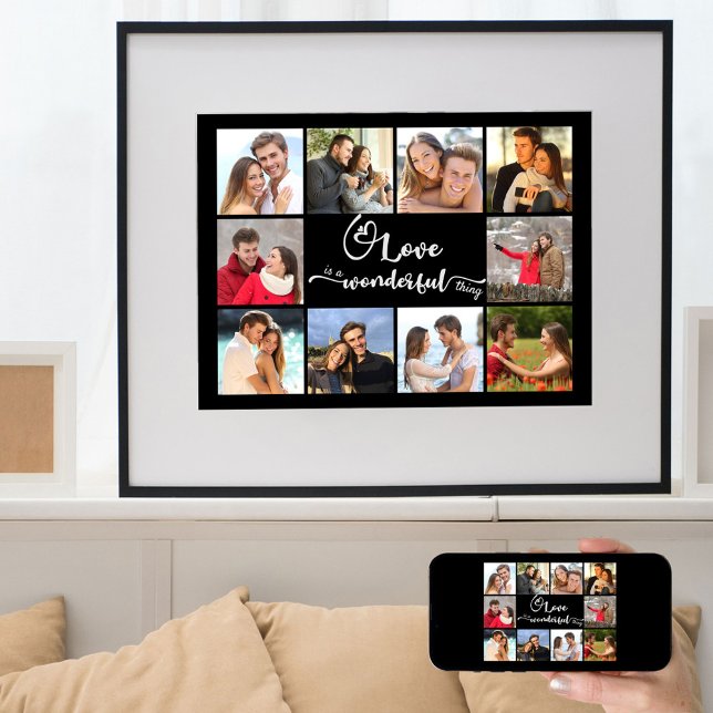 Poster Photo Collage Love é uma Imagem Maravilhosa do Coi (Criador carregado)