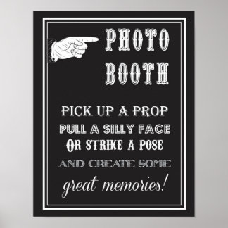 Póster Photobooth - Vintage - Sinal - Casamento - Partido