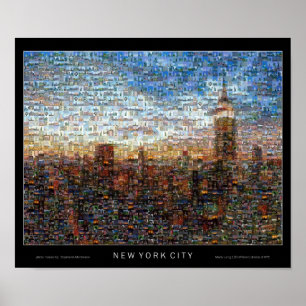 Póster Photomosaic of New York