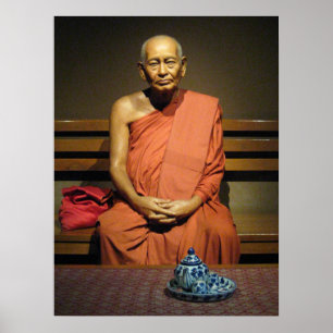 Póster Phra Dhammayanmuni ... Monge Budista