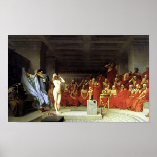 Poster Phryne antes do Areopagus