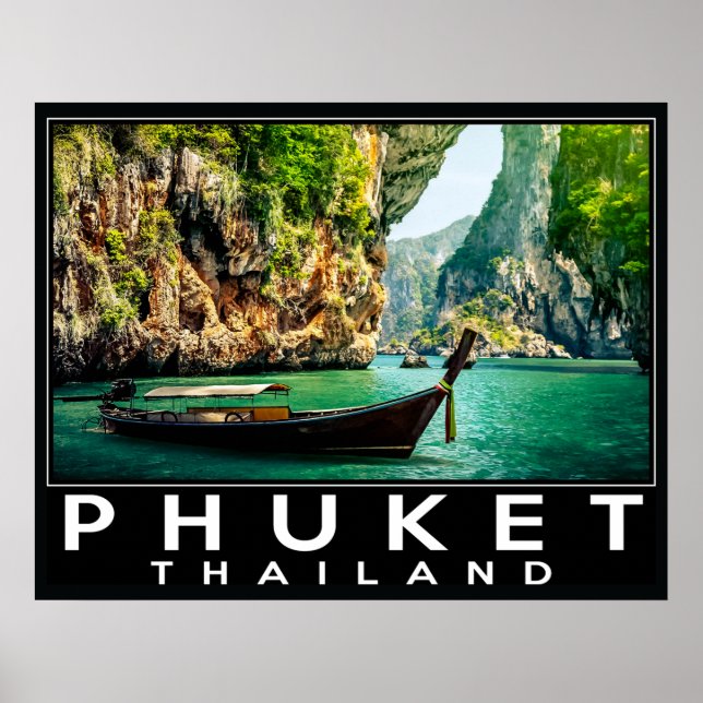Póster Phuket Tailândia (Frente)