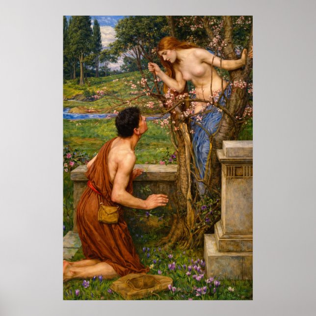 Poster Phyllis and Demophoön by John William Waterhouse (Frente)