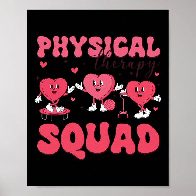 Poster Physical Therapy Squad Valentine's Day Pt Pta Vale (Frente)