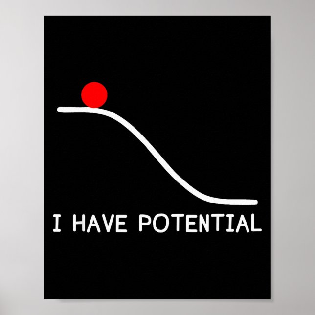 Poster Physics I Have Tential Energy Funny  (Frente)