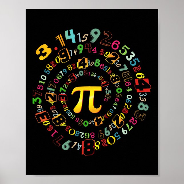 Poster Pi 314 Math Pi Lovers Boy Toddler Mathemat (Frente)