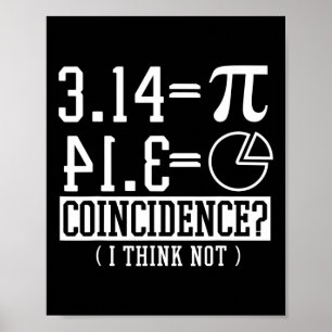 Poster Pi 3.14 14 de Matemática Feliz Coincidência de Ani