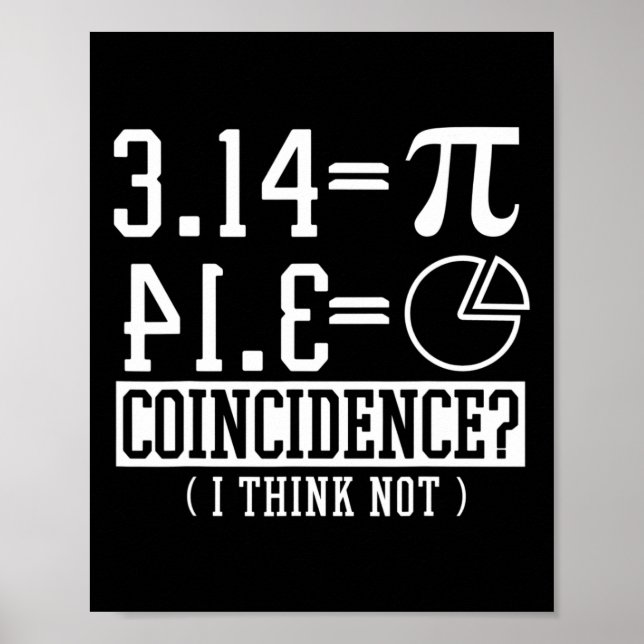 Poster Pi 3.14 14 de Matemática Feliz Coincidência de Ani (Frente)