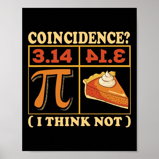 Poster Pi 3.14 Pi Happy Pi Day Math Student (Frente)