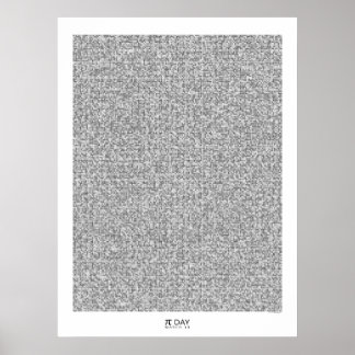 Póster Pi art - Graphic Pi com a casa decimal 31.415