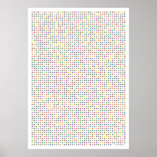 Poster Pi art - Pi à casa decimal 3.141 (Frente)
