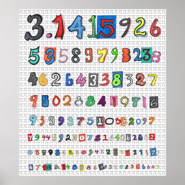 Poster Pi Colorida (Frente)