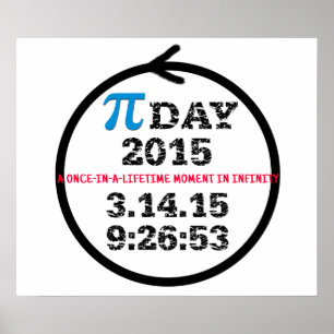 Poster Pi Day 2015: Celebre o infinito!