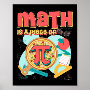 Poster Pi Day 3.14 Math É Uma Peça De Pizza