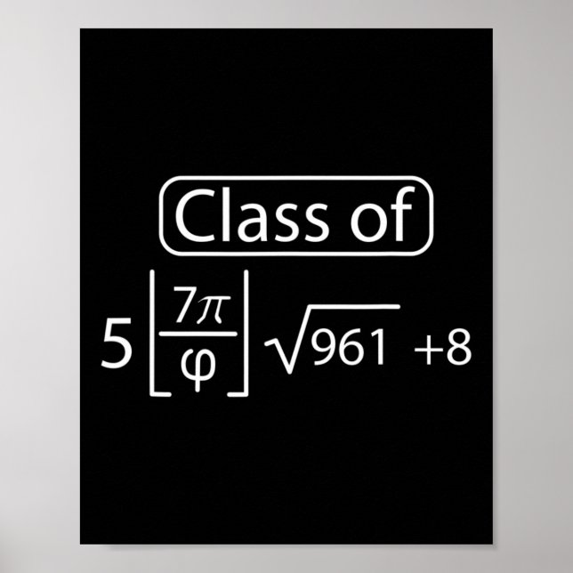 Poster Pi Day Cl De 2025 Graphic Funny Math Lover Graduat (Frente)