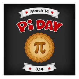 Póster Pi Day é 14 de março, Traga Pie!