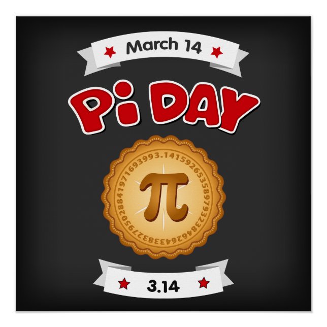Póster Pi Day é 14 de março, Traga Pie! (Frente)