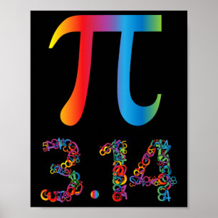 Poster Pi Day For Women Kids Men Engraçado Gift Graphic M