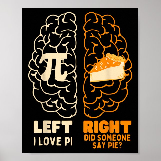 Poster Pi Day I Love Pie Math Lover Stuacher Men W (Frente)