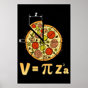 Poster Pi Day Math Class Professor Pizza Gag