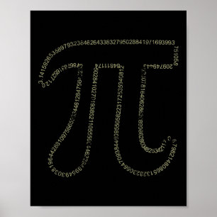 Poster Pi Day Math Pi 3.14 Números Para Homens Mulheres E