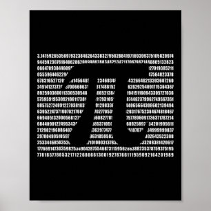 Poster Pi Day Math Science Engraçado Professor Dotado Men