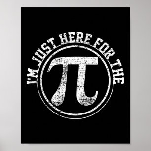 Poster Pi Day Math Science Oferece Professor Vintage T