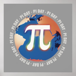 Póster Pi Day on Earth   Matemática