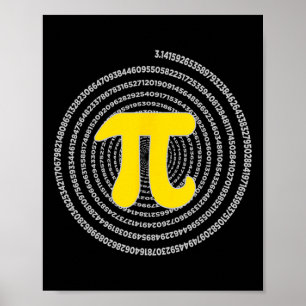 Poster Pi Day Spiral Pi Math Science For Pi Day 3.14