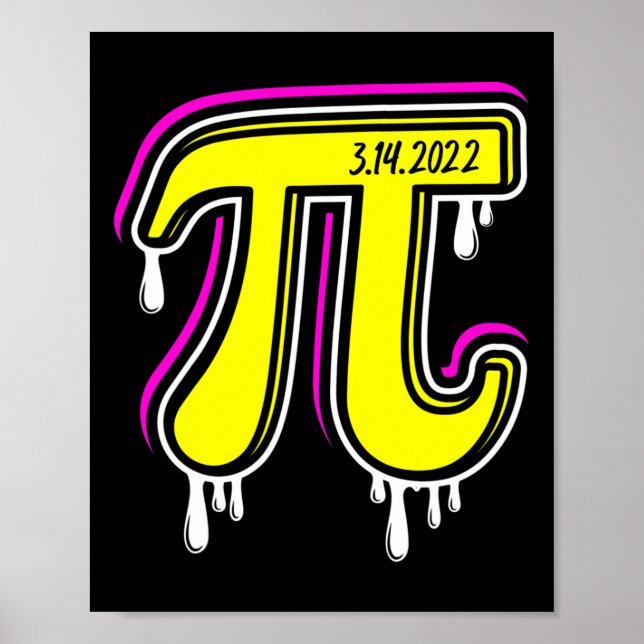 Poster Pi Dia 3.14.2025 Brilho (Frente)