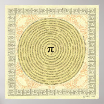 Pi em uma Espiral ~ Matemática como Arte