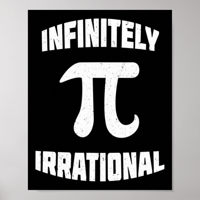 Poster Pi Infinitamente Irracional Pi Dia 314 Nerd Matemá (Frente)