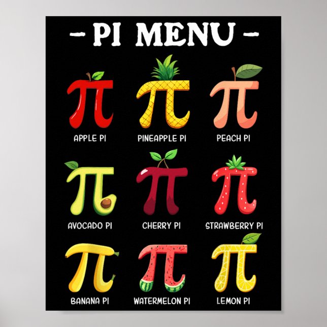 Poster Pi Menu Pi Dia 3 (Frente)