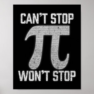Poster Pi não consegue parar o Pi dia 3.14 da Matemática 